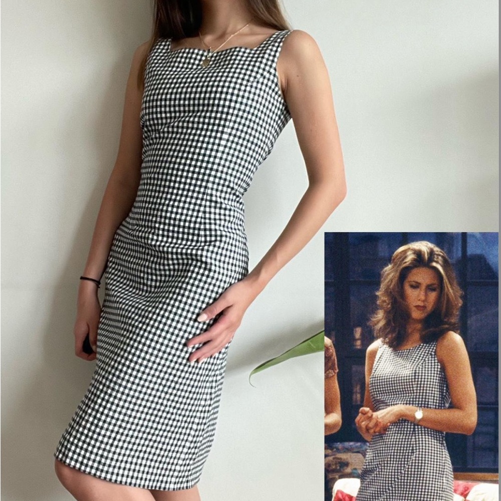 Rachel green checkered dress